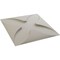 Ekena Millwork 11 7/8in. W x 11 7/8in. H Austin EnduraWall Decorative 3D Wall Panel Covers 0.98 Sq. Ft. WP12X12AUGBW - alternate 2